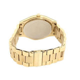 Michael Kors Slim Runway Gold Dial Gold Steel Strap Watch for Women - MK3335