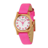 Marc Jacobs Henry White Dial Pink Leather Strap Watch for Women - MBM1237