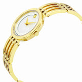 Movado Esperanza 28mm Mother of Pearl Dial Gold Steel Strap Watch For Women - 0607054