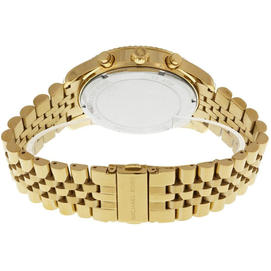 Michael Kors Lexington Gold Dial Gold Steel Strap Watch for Men - MK8281