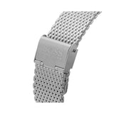 Hugo Boss Admiral Green Dial Silver Mesh Bracelet Watch for Men - 1513905