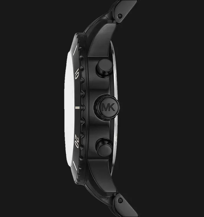 Michael Kors Cunningham Chronograph Black Dial Black Steel Strap Watch For Men - MK8965