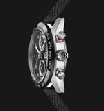 Tag Heuer Carrera Chronograph Black Dial Black Rubber Strap Watch for Men - CBN2A1AA.FT6228