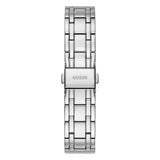 Guess Crystalline Diamonds Black Dial Silver Steel Strap Watch for Women - GW0114L1