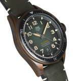 Tag Heuer Autavia Calibre 5 Automatic 42mm Olive Green Dial Leather Strap Watch for Men - WBE5190.FC8268