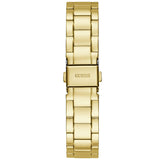 Guess Luna Diamonds Black Dial Gold Steel Strap Watch for Women - GW0307L2