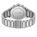 Hugo Boss Trace Chronograph Quartz Blue Dial Silver Steel Strap Watch For Men - 1514007