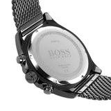 Hugo Boss Ocean Edition Blue Dial Black Mesh Bracelet Watch for Men - 1513702