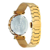 Versace Palazzo Empire Greca Black Dial Gold Mesh Bracelet Watch for Women - VEDV00519