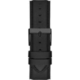 Guess Analog Quartz Black Dial Black Leather Strap Watch For Men - GW0389G4