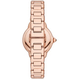 Emporio Armani Mia Quartz Brown Dial Rose Gold Steel Strap Watch For Women - AR11570