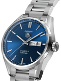 Tag Heuer Carrera Automatic 41mm Blue Dial Silver Steel Strap Watch for Men - WAR201E.BA0723