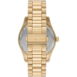 Michael Kors Lexington Quartz Gold Dial Gold Steel Strap Watch For Men - MK8947