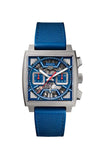 Tag Heuer Monaco Automatic Chronograph Blue Dial Blue Nylon Strap Watch for Men - CBL2182.FT6235