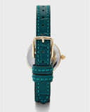 Coach Park Analog Green Dial Green Leather Strap Watch for Women - 14503534