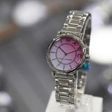 Marc Jacobs Roxy Pink Dial Silver Steel Strap Watch for Women - MJ3554