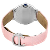 Cartier Ballon Bleu De Cartier Pink Dial Pink Leather Strap Watch for Women - WSBB0007