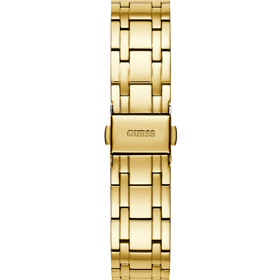 Guess Cosmo Diamonds Green Dial Gold Steel Strap Watch for Women - GW0033L8