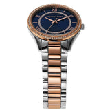 Michael Kors Lauryn Three-Hand Blue Dial Two Tone Steel Strap Watch for Women - MK4738