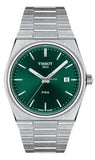 Tissot PRX Green Dial Silver Steel Strap Watch for Men - T137.410.33.091.00