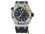 Audemars Piguet Royal Oak Offshore Diver Blue Dial Blue Rubber Strap Watch for Men - 15710ST.OO.A027CA.01