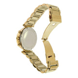 Michael Kors Sawyer White Dial Gold Steel Strap Watch for Women - MK6362