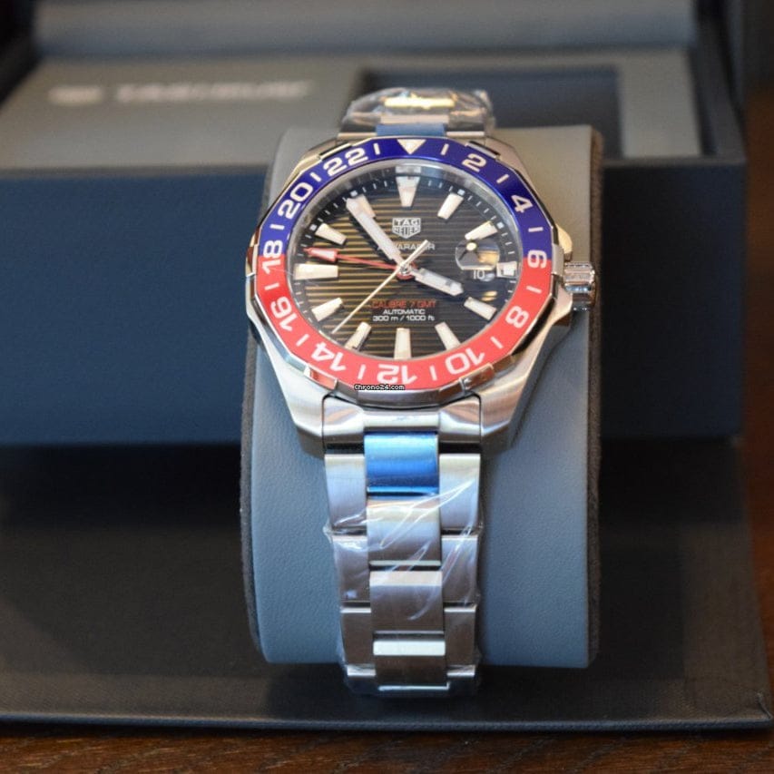 Tag Heuer Aquaracer Pepsi Black Dial Watch for Men - WAY201F.BA0927