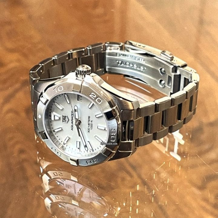 Tag Heuer Aquaracer White Mother of Pearl Dial Watch for Women - WBD1311.BA0740