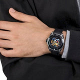 Gucci Dive Tiger Black Dial Black Rubber Strap Watch For Men - YA136318