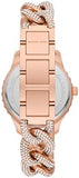 Michael Kors Layton Multifunction Crystals Rose Gold Dial Rose Gold Steel Strap Watch for Women - MK4654