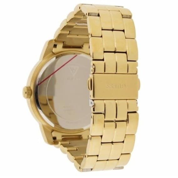Guess Madison Diamonds Gold Dial Gold Steel Strap Watch for Women - W0637L2