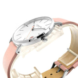 Coach Perry Silver Dial Pink Leather Strap Watch for Women - 14503516