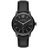 Burberry The Classic Black Dial Black Leather Strap Watch for Men - BU10003