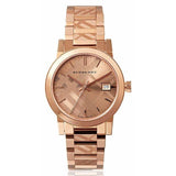 Burberry The City Rose Gold Dial Rose Gold Steel Strap Watch for Women - BU9146