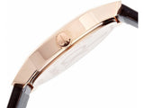 Calvin Klein City White & Gold Dial Brown Leather Strap Watch For Women - K2G23620