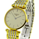 Longines La Grande Classique Quartz Gold Dial Two Tone Mesh Bracelet Watch for Women - L4.209.2.32.7