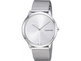 Calvin Klein Minimal Silver Dial Silver Mesh Bracelet Watch for Men - K3M2112Z