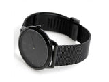 Calvin Klein Minimal Black Dial Black Mesh Bracelet Watch for Men - K3M214B1