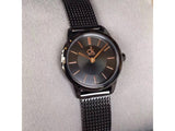 Calvin Klein Minimal Black Dial Black Mesh Bracelet Watch for Women - K3M23421