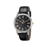 Tissot T Classic Dream Black Dial Black Leather Strap Watch for Men - T033.410.26.053.01