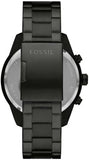 Fossil Brox Multifunction Maroon Dial Black Steel Strap Watch for Women - BQ2803