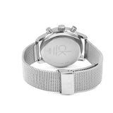 Calvin Klein City Chronograph White Dial Silver Mesh Bracelet Watch for Men - K2G27126