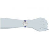 Marc Jacobs Sally White Dial Blue Leather Strap Watch for Women - MBM1354