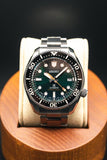 Seiko Prospex 140th Anniversary Limited Divers Green Dial Silver Steel Strap Watch For Men - SPB207J1