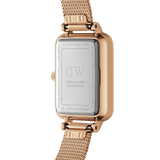 Daniel Wellington Quadro Pressed Melrose White Dial Stainless Steel Watch For Men - DW00100465