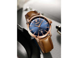 Maserati Epoca Blue Dial Brown Leather Strap Watch For Men - R8851118001