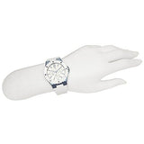 Guess Overdrive Chronograph White Dial White Rubber Strap Watch for Women - W0149L6