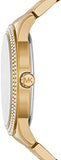 Michael Kors Tibby Three Hand Gold Dial Gold Steel Strap Watch For Women - MK6879