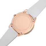 Michael Kors Runway Quartz White Dial White Rubber Strap Watch For Women - MK6853