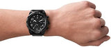 Fossil Bronson Chronograph Black Dial Black Steel Strap Watch for Men - FS5876